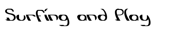 Surfing and Play font preview
